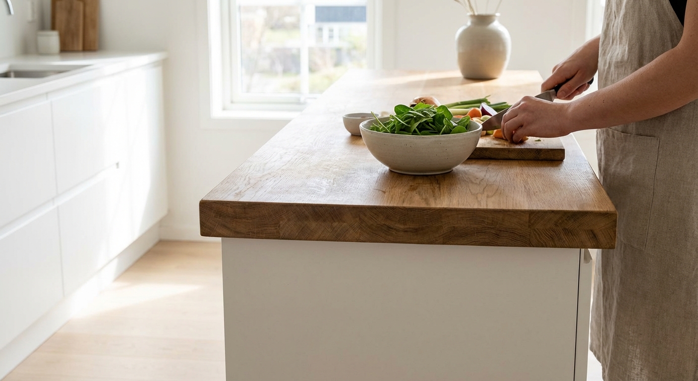 Køkkenbordplade i træ